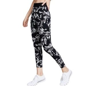 Koral Knockout Black Camo Cropped Leggings Tights